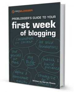 Cover of book of First Week of BLogging