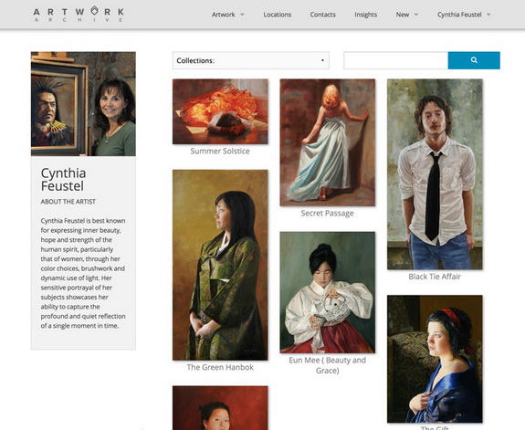 Public Profile Page on Artwork Archive