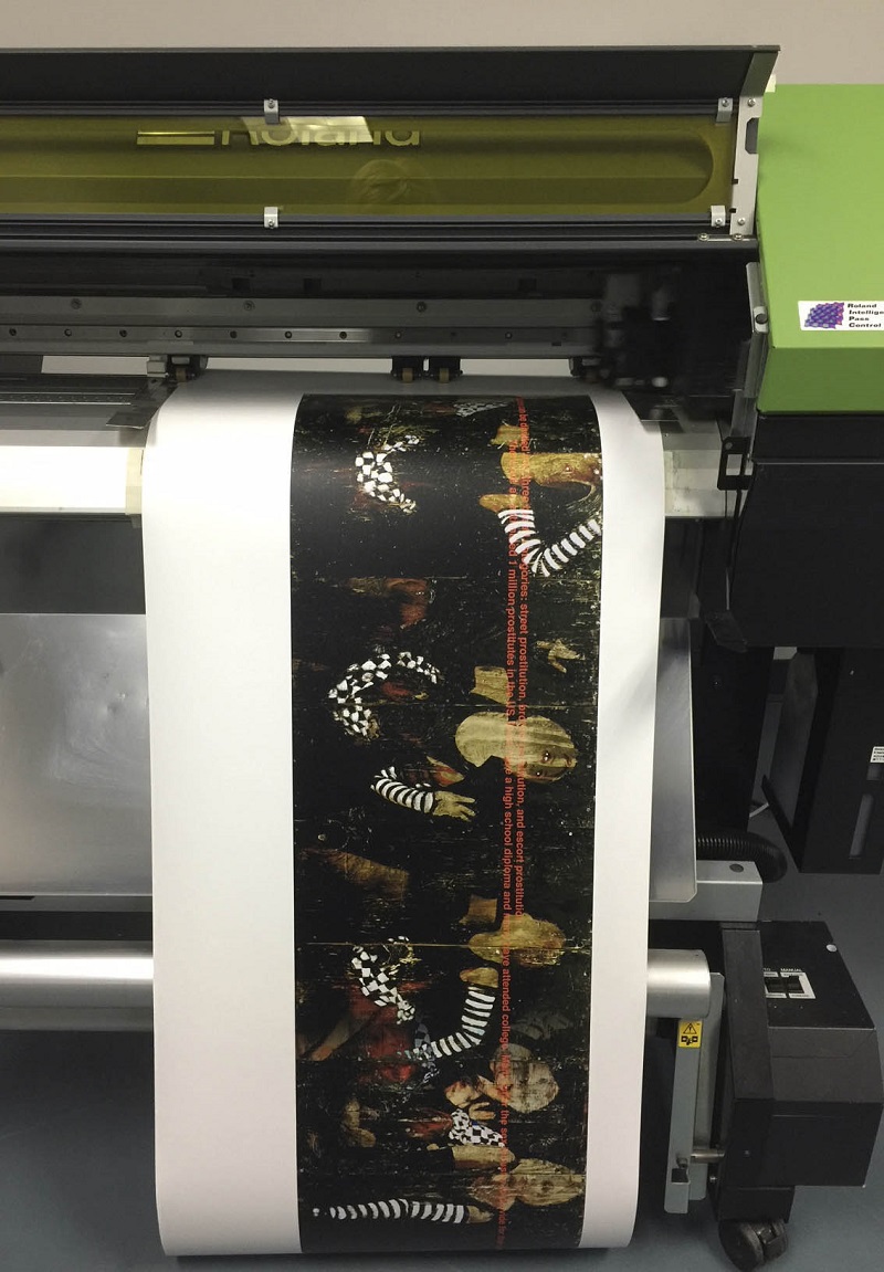 Art book printed on Roland Versa UV LEC printer cutter 