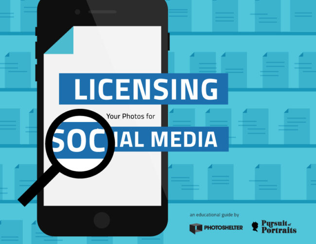 cover of PhotoShelter guide on licensing social media